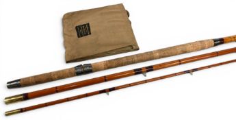 John Dickenson & Son Edinburgh “The Maree Glass” dapping rod, 15ft 3pc, 26” handle with alloy