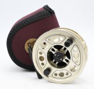 Hardy Bros Gem Series t/6 alloy fly reel, 3 5/8” ventilated spool, 2 screw latch, counter balanced