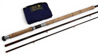 Marcus Warwick, Uppingham England, “The Deveron” carbon salmon fly rod No 13610-45, 13ft 6” 3pc line