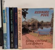 6x Fishing Books: Redmire Kevin Clifford and Len Arbery 1985, In Visible Water John Bailey 1987,