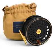 Hardy Bros “Pall Mall Centenary” 1892-1992 alloy salmon fly reel black and gold No 098, based on