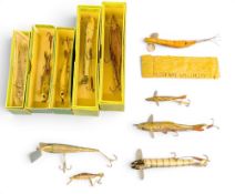 10x Wadham’s Artificial Fishing Baits, 5 boxed with associated paperwork (10)