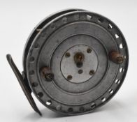W F Homer Maker, Forest Gate, London, Flick-Em 4 1/8” solid ventilated narrow spool, alloy centre