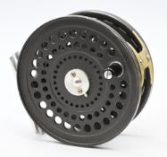Orvis USA made in England CFO V alloy trout fly reel, 3 ½” perforated spool and frame, 2 screw