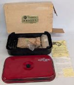 Hardy Alnwick Fish Smoker, with instructions and chips. Light use, in original card box
