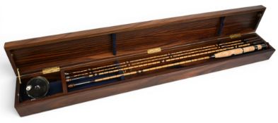 Scarce Hardy Pall Mall Centenary Brass Perfect Reel and Gold Medal Rod Set 1892-1992, No 098/100.