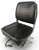 Padded folding clamp boat swivel seat, adjustable clamp with wing nuts. Light use