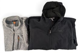 4x Fishing Outdoors Jumpers, Jacket and Shirt, to include an Orive sleeveless top size XXL, a