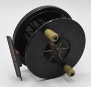Unnamed Allcock Sea Aerial, model 8196, 4” diameter Bakelite wide drum, 6 spoke with regulator, twin