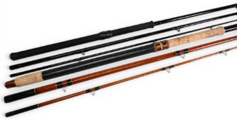 Shakespeare Alpha International hollow glass match/float rod, 12ft 3pc, 28” handle, alloy reel
