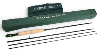 A fine Marryat Tactical Carbon Strategic Class by World Champions trout fly rod 8ft 4pc line 4#,