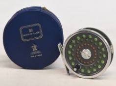 Hardy Bros “The Marquis No 7” alloy trout fly reel, 3 7/16” ventilated spool, 2 screw latch, black