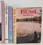 4x Carp Fishing Books: Fox Pool Rob Maylin 1988, Drop Me A Line Richard Walaker & Marice Ingham