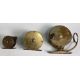 Mallochs Patent brass side casting reel, 2 ¾” spool, brown handle, good eye and locking pin, unusual - Image 2 of 2