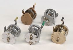 A collection of multiplier reels, all inn working condition. As follows: Pflueger Akron No 1893.