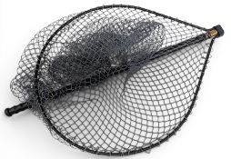 Whitlock Trout Landing Net, folding head, rubber handle and dark metal finish, net head size #55cm