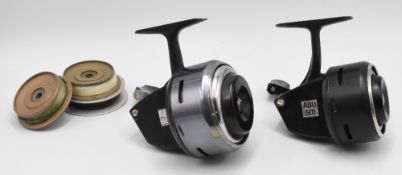 Abu closed face reels, as follows: 1x LHW 501 runs very well. 1x LHW 507, runs very well. 3x spare