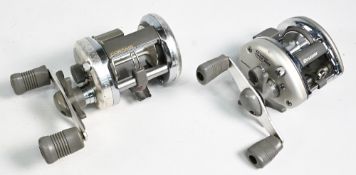 2x Shimano multiplier reels to incl' Corsair CS 400, foot stamped Malaysia, t/w a Shimano Cruzar CRZ