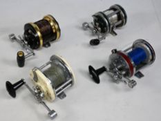 Pflueger Sea King multiplier, counter balanced handle, star brake, on/off check, good free spool.