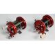 Pair of Abu Ambassador 6000 multiplier reels, both 4 screw end plates, white handles, free spools, - Image 2 of 2