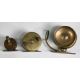 Mallochs Patent brass side casting reel, 2 ¾” spool, brown handle, good eye and locking pin, unusual - Image 1 of 2