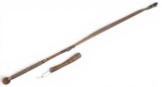 Scratch Built Wooden Wading Staff made from an old rod section, weighted tip. Comes with a wooden