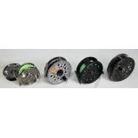 Collection of Shakespeare trout fly reels, all working well, as follows: 1x Summit 2684-000, 2 ¾”