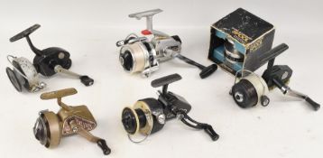 Daiwa 2500C fixed spool reel with spare spool, good bail spool tensioner, on/off check, runs well.