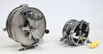 Allcock & Co Redditch “The Commadore” alloy sea reel 6” solid spool counter balanced handle, star