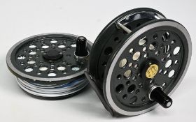 Shakespeare Redditch Beaulite alloy salmon fly reel with spare spool, 4 ¼