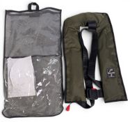 Englands 150 Newton Life Jacket, comes with an uncheck gas cylinder, in good light used