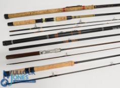 A collection of rods as follows: Shakespeare 1802 10ft 6