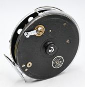 Allcocks Redditch “Match Aerial” centre pin/trotting reel, 4 ½” caged ventilated 6 spoke spool