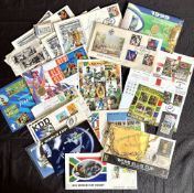 RWC Rugby Philatelic Items (c.40): Stamps and FDCs to commemorate a variety of RWCs, 1987 to 2015.