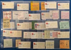 TICKETS: 1980/81 Manchester United almost complete league season home tickets (missing Aston