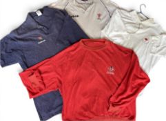 International Rugby Polo/T Shirts Set 2 (4): England blue polo shirt late 1990s, Cellnet sponsors;