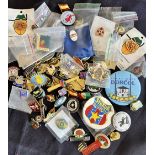 Club Rugby Pin Badges from Around the Globe (75+): Marvellous selection of truly international scope