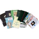 Irish Home and Away Rugby Programmes etc, inc 10 VIP, and signed (27): What a lot! VIP bound