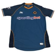 2012/13 Wolverhampton Wanderers FC Match worn Away Football Shirt #21 Size Large Burrda Sport VGC