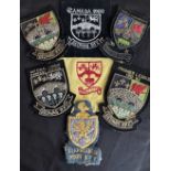 1970s on Bedwas RFC etc S Wales Blazer Badges etc (6): Lovely selection 1970-1996, five different