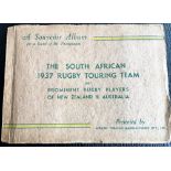 1937 S Africa, Australia and NZ Rugby Cigarette cards in Album: Lovely set of players’ b/w