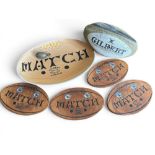 Lovely ‘Gilbert Rugby Ball’ Selection (7): Intriguing, attractive and unusual grouping, all