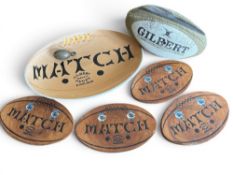 Lovely ‘Gilbert Rugby Ball’ Selection (7): Intriguing, attractive and unusual grouping, all
