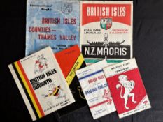 1971 Victorious British and I Lions Rugby Programmes (7): Lions v Counties/Thames Valley, Wanganui/