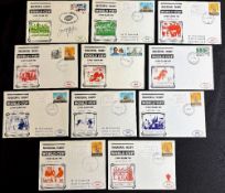 1987 RWC First Day Covers (11): An attractive collection from that memorabilia-thin first RWC, 1987: