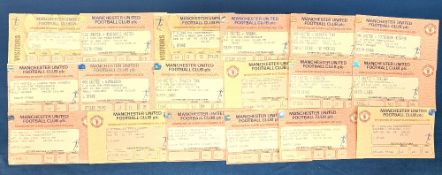 TICKETS: 1993/94 Manchester United almost complete home match tickets (less Norwich City, Aston