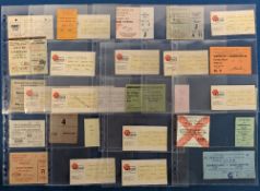 TICKETS: 1977/78 Manchester United almost complete league season homes (missing Coventry, Ipswich,