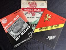 1959 British and I Lions Test Rugby Programmes v NZ (3): Issues from over 65 years back from the