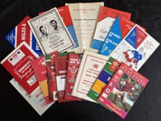1969-2000 Welsh Rugby Programme Pot-Pourri (16): Wales ‘B’ v France ‘B’ 72, 82, 84, 86 signed B