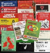 1983 British and I Lions in NZ Full Set Rugby Programmes (18): The full set including tests on the